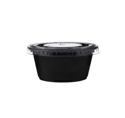 Picture of BLACK PORTION CUP 80CC-BASE ONLY-2500PC