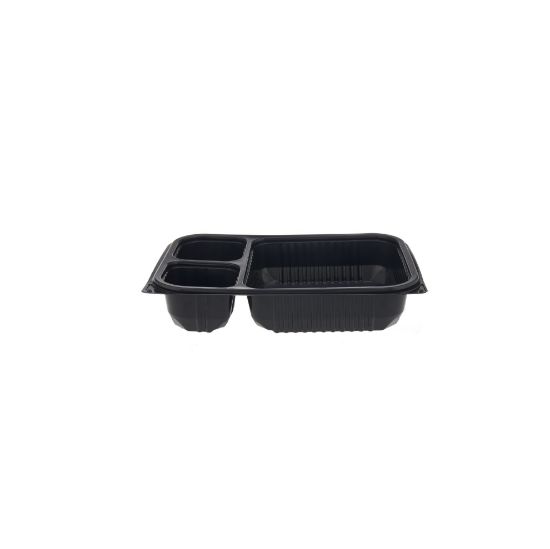 Picture of 3COMPARTMENT BLACK MW CONTAINER 50X4PKT