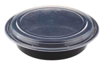 Picture of BLACK BASE ROUND CONTR 48OZ 3COMP-300PC