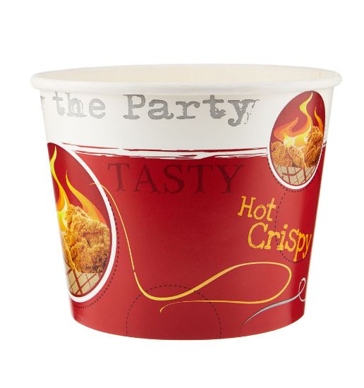 Picture of PAPER CHICKEN BUCKET SMALL85OZ-100PC+LID