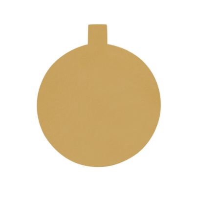 Picture of CAKE BOARD ROUND GOLD 10CM W/HANDLE-100P