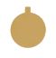 Picture of CAKE BOARD ROUND GOLD 10CM W/HANDLE-100P