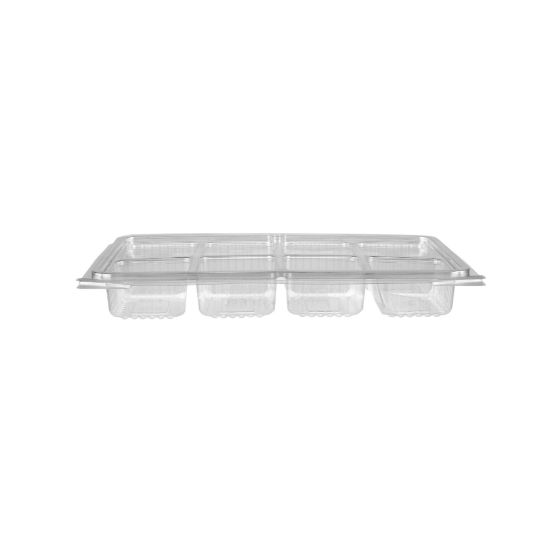 Picture of PET CLEAR RECT. 8 COMPARTMENT 1X100PCS