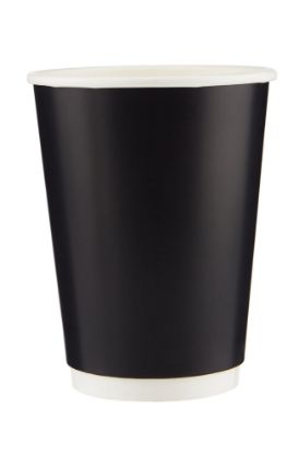 Picture of DOUBLE WALL PAPER CUP 12 OZ BLACK -500PC