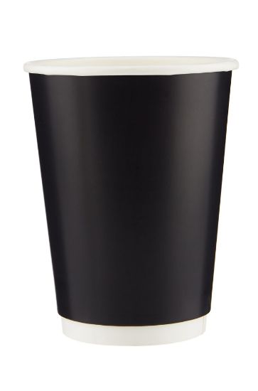 Picture of DOUBLE WALL PAPER CUP 12 OZ BLACK -500PC