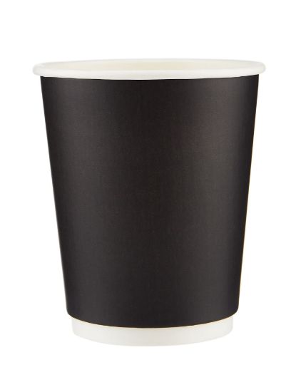 Picture of DOUBLE WALL PAPER CUP 8 OZ BLACK -500PC