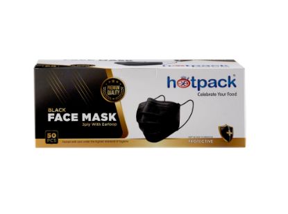 Picture of BLACK FACE MASK 3 PLY -50PCS X 20PKT