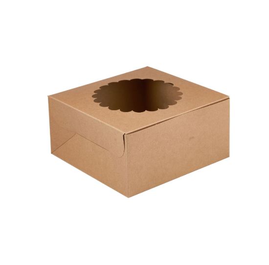 Picture of KRAFT CAKE BOx ROUND WINDOW-20*20CM-100P