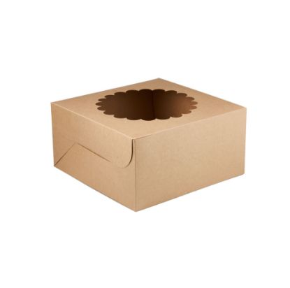 Picture of KRAFT CAKE BOx ROUND WINDOW-30*30CM-100P