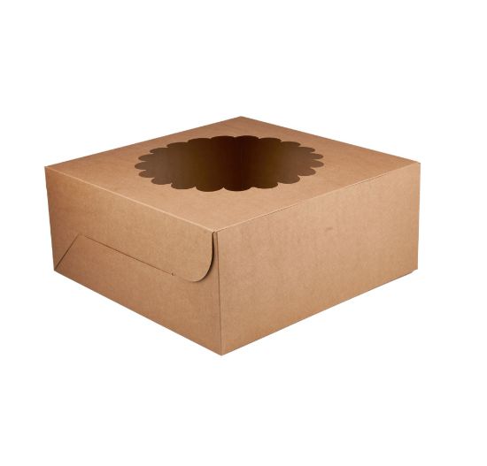 Picture of KRAFT CAKE BOx ROUND WINDOW-35*35CM-100P