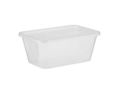 Picture of M/W RECT CONTAINER WHITE 1000ML 1X500PCS