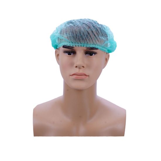 Picture of GREEN NURSE(BOUFFANT-HAIRNET) CAP 10X100