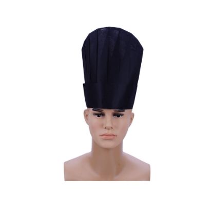 Picture of *BLACK* NON WOVEN CHEF HAT 11"-4PKT*50PC