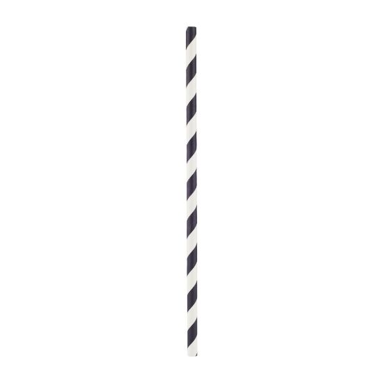 Picture of 6MM PAPER STRAW BLACK 500X10 PKT