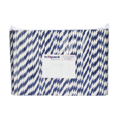 Picture of 6MM PAPER STRAW BLUE 500X10 PKT