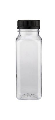 Picture of PLASTIC SQR BOTTLE 200ML+BLACK CAP-1X150