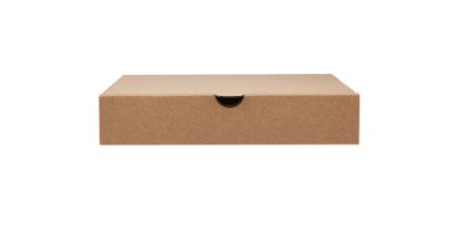 Picture of PLAIN BROWN PIZZA BOX 22X22CM 1X100 PCS