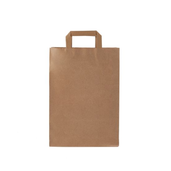 Picture of PAPER BAG BRWN FLAT HNDL 26*10*36CM-250P