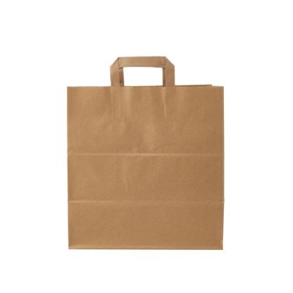 Picture of PAPER BAG BRWN FLT HNDL 32X20X33.5CM-250