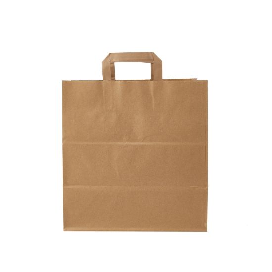 Picture of PAPER BAG BRWN FLT HNDL 32X20X33.5CM-250