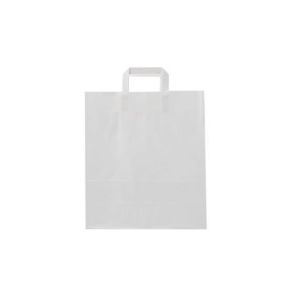 Picture of PAPER BAG WHT FLT HNDL 32*12*35CM-250P