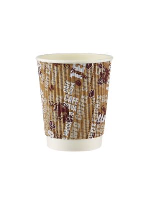 Picture of PAPER RIPPLE WRAP CORRUGATD CUP 8OZ-500P