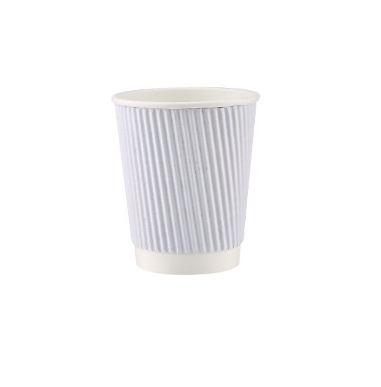 Picture of PAPER RIPPLE WRAP CUP 8OZ WHITE-1*500PC