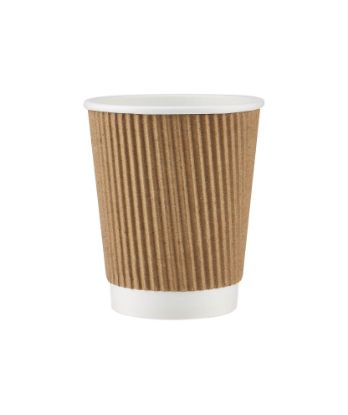 Picture of KRAFT/BROWN RIPPLE WRAP CUP 8OZ-500PCS