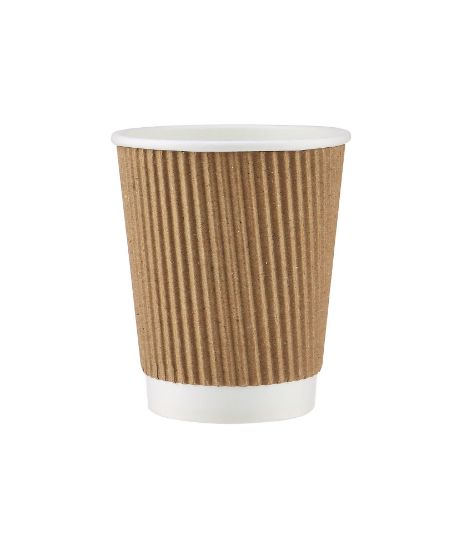 Picture of KRAFT/BROWN RIPPLE WRAP CUP 8OZ-500PCS