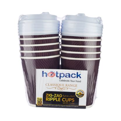 Picture of PAPER ZIG ZAG RIPPLE CUP 12OZ-500PCS