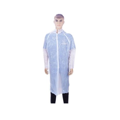 Picture of PE WHITE VISITOR COAT 10PC*20PK-PEVC