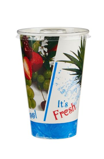 Picture of HOTPACK PAPER JUICE CUP+LID-50X20PKT