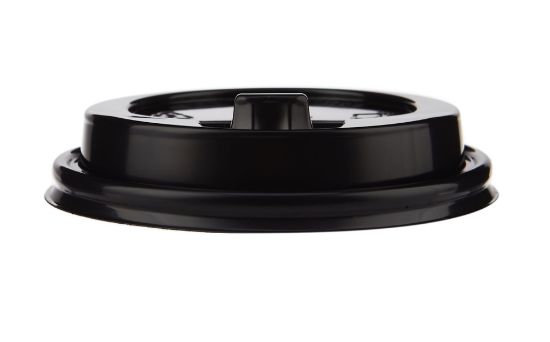 Picture of PPC90B-RECLOSABL BLAK LIDS12/16OZ-500PC