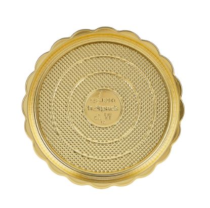 Picture of GOLD BASE ROUND CAKE CONTR.20CM+LID-100P