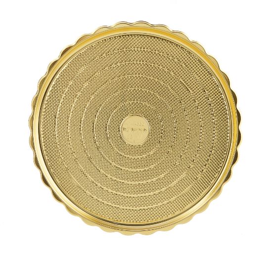 Picture of GOLD BASE ROUND CAKE CONTR.33CM+LID-50P