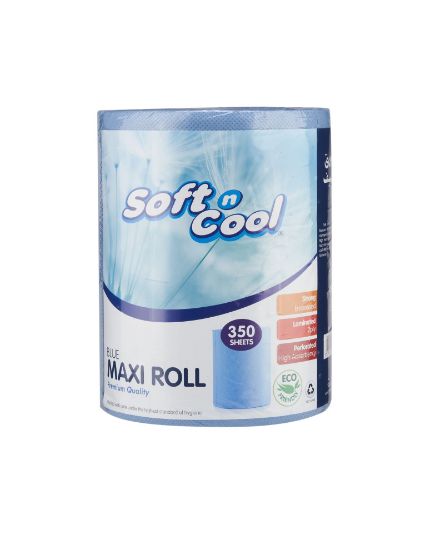 Picture of BLUE COLOR MAXI ROLL EMB.PERF.350SHTS*6R