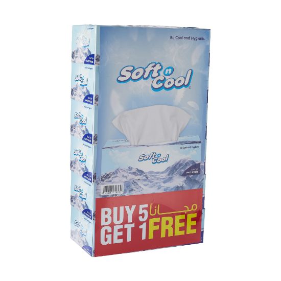 Picture of SOFTnCOOL-TISSUE 150 OFFER PKT-30+6BOX