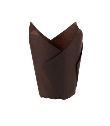 Picture of TULIP PAPER CAKE CUP BROWN 15X15CM-2500P