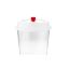 Picture of WHITE LID 4 U-SHAPE CUP-90MM-RED CLOSER