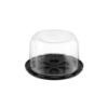 Picture of PET 16CM BLACK BASE CAKE CONT+LID 200 ST