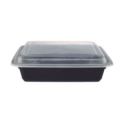 Picture of BLACK M/W RECT CTNT+LID 48OZ-150P(BBRE48