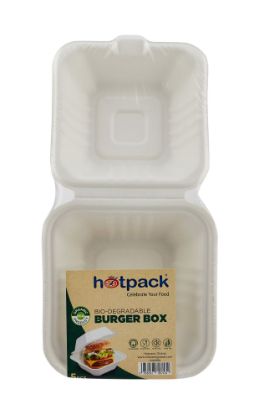 Picture of BIO DEGRADABLE 6" BURGER BOX-500PCS