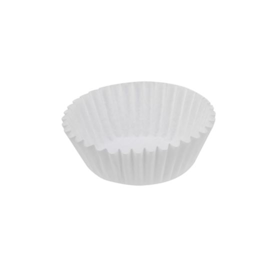 Picture of 50 Packets 1000 Pieces Paper White Cake Cup 7.5cm