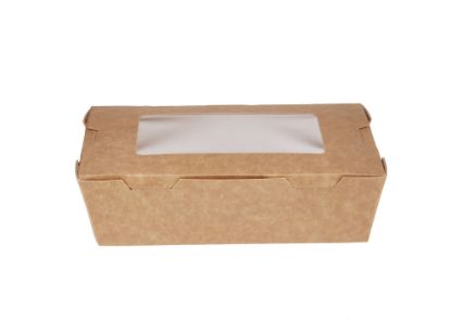 Picture of BROWN TOP WINDW LUNCH BOX 150 1X100PCS