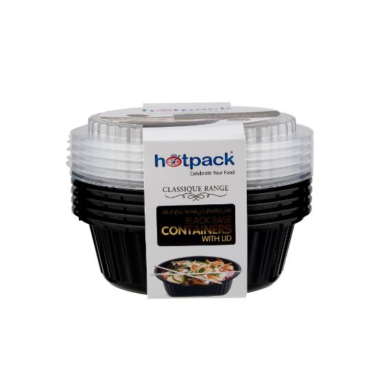 Picture of HOTPACK -BLACK CONTR+LID 32OZ 5PC*10PK