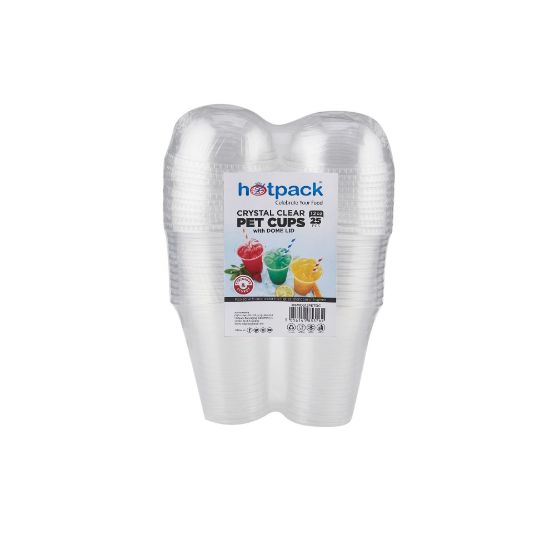 Picture of HOTPACK PET CUP 12OZ+DOME LID-25X20PKT