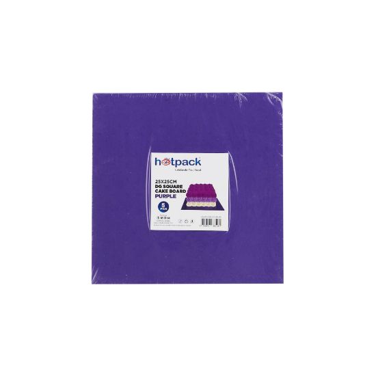 Picture of DG SQUARE CAKE BOARD 25*25CM PURPLE-5*20