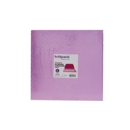 Picture of DG SQUARE CAKE BOARD 30*30CM PINK-5*20PK