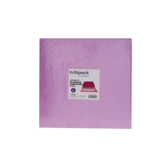 Picture of DG SQUARE CAKE BOARD 30*30CM PINK-5*20PK