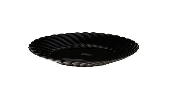 Picture of CIRCLE FLOWER PLATE BLACK 8 6PCS30PKT